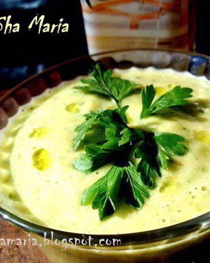 Рецепт суп-пюре из петрушки с сыром бри