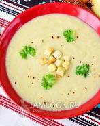 Суп-пюре из цветной капусты со сливками
