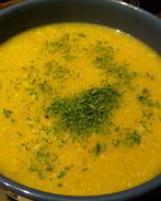 Суп-пюре из тыквы и яблока