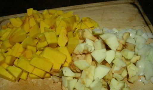 суп-пюре из тыквы и яблока