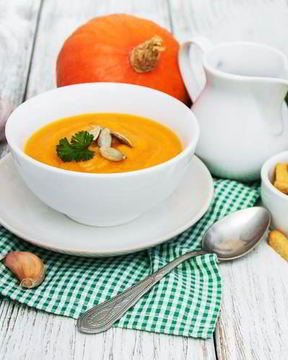Суп-пюре из тыквы с кокосовым молоком
