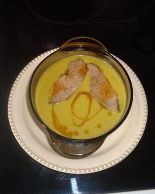 Суп-пюре из зеленого горошка с яблоками