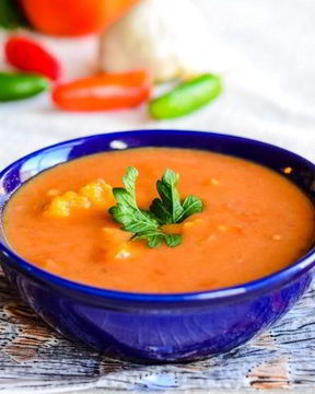 Суп-пюре овощной со сливками