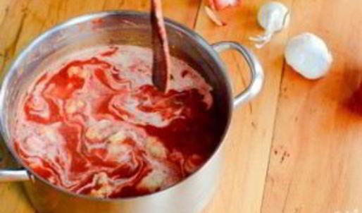 суп-пюре овощной со сливками