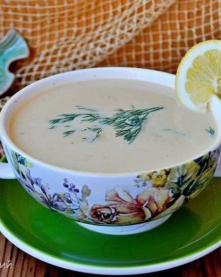 Рецепт суп-пюре с красной рыбой, картофелем и укропом