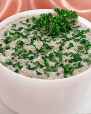 Суп-пюре с шампиньонами