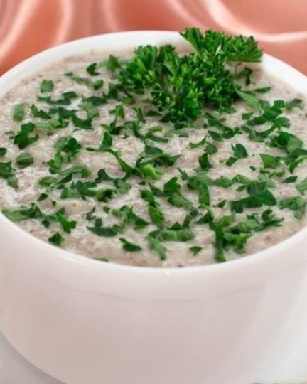 Рецепт супа-пюре с шампиньонами