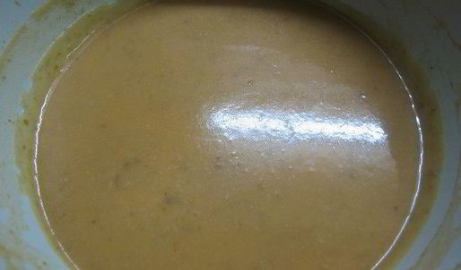 суп-пюре с тыквой на бульоне из сухих белых грибов