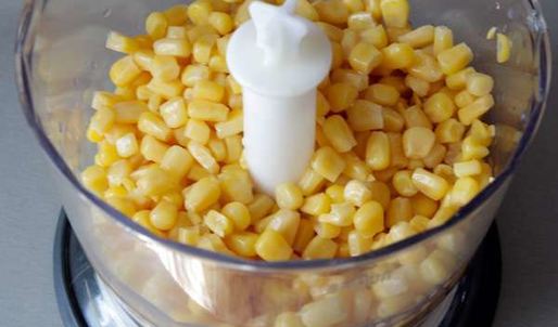 сырный суп-пюре с консервированной кукурузой