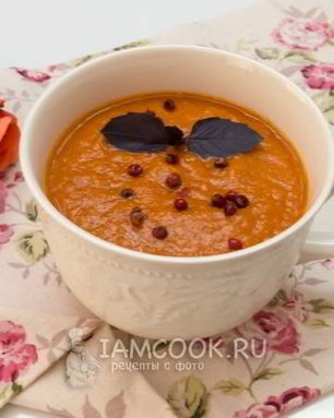 Томатный суп-пюре с нутом