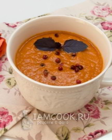 Рецепт томатного супа-пюре с нутом