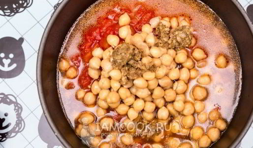 томатный суп-пюре с нутом