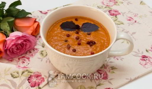 томатный суп-пюре с нутом