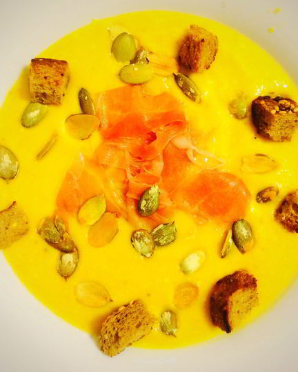 Рецепт тыквенного супа-пюре с прошутто