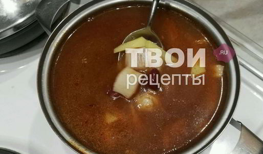 суп рыбный с фасолью