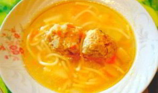 суп с фрикадельками и макаронами