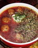 Суп с фрикадельками и томатной пастой