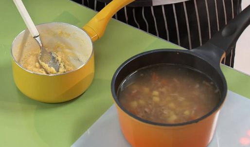 суп с манными клецками