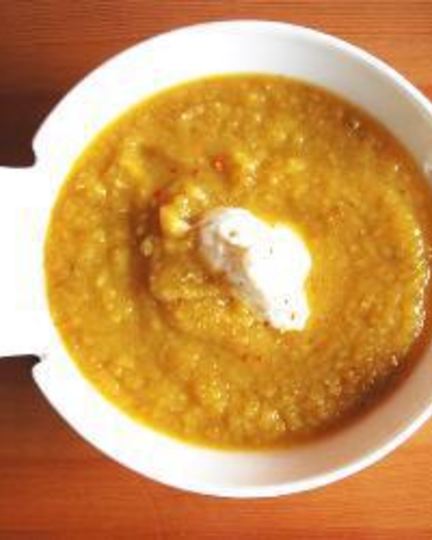 Рецепт суп с печеными овощами