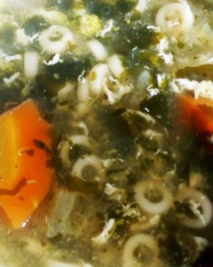 Рецепт супа с вакаме в японском стиле в мультиварке