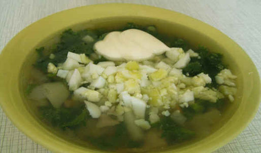 суп весенний с крапивой