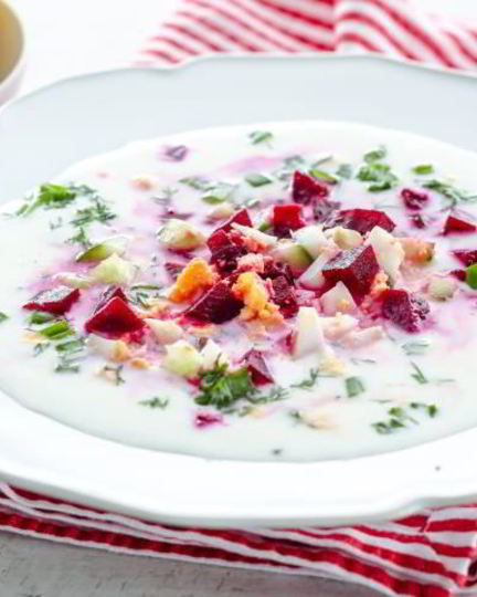 Рецепт свекольника на кефире