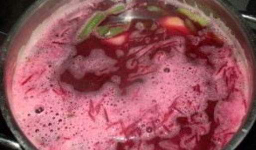 свекольник с фасолью