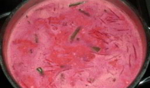 свекольник с фасолью