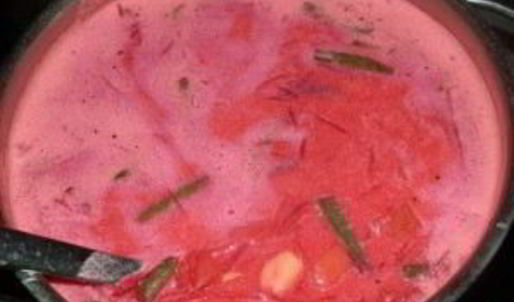 свекольник с фасолью