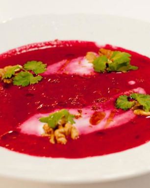 Свекольный крем-суп на кокосовом молоке