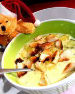 Любимый сырный супчик сына