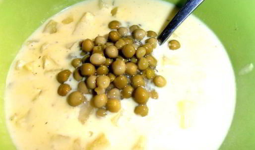 любимый сырный супчик сына