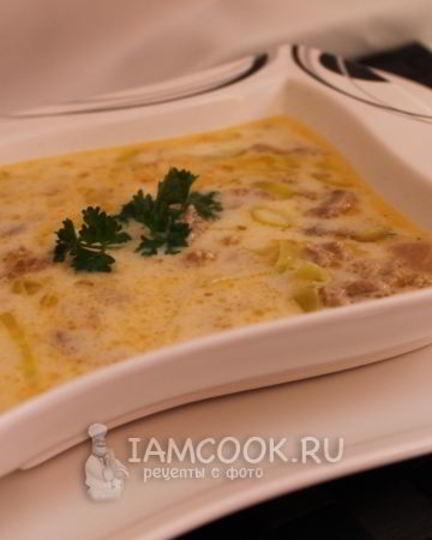 Рецепт немецкого сырного супа k sesuppe