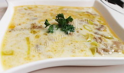 немецкий сырный суп k sesuppe