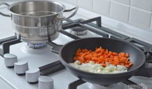 сырный крем-суп с креветками