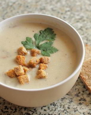 Сырный крем-суп с курицей
