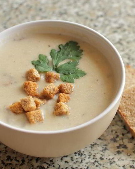 Рецепт сырного крема-супа с курицей