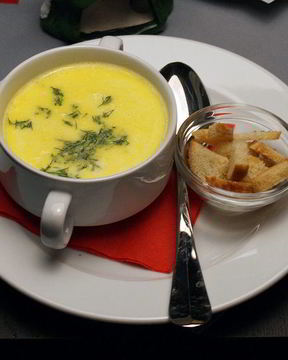 Сырный суп-пюре