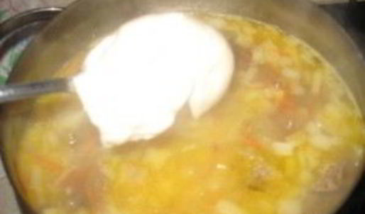 сырный суп с белыми грибами