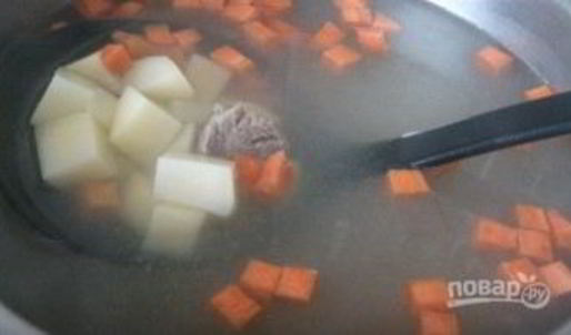 сырный суп с говядиной