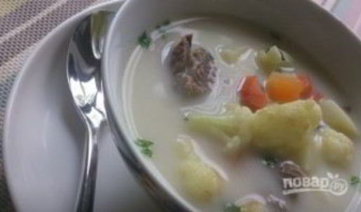 сырный суп с говядиной