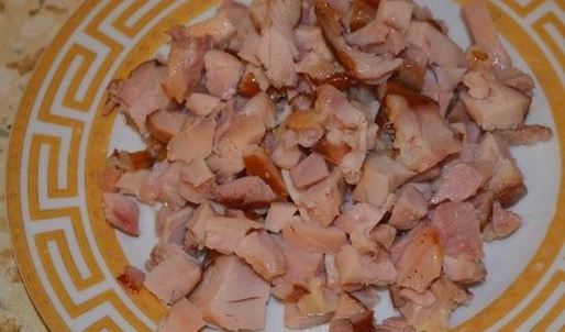 сырный суп с копченой курицей