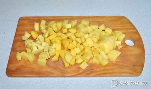 сырный суп с копченостями