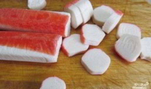 сырный суп с крабовыми палочками