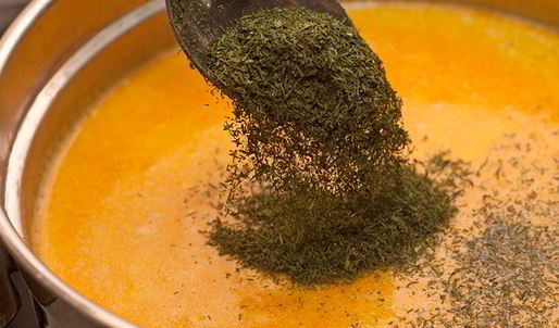 сырный суп с креветками