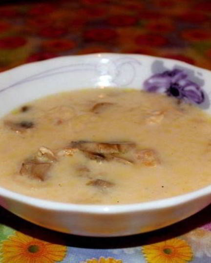 Рецепт сырного супа с курицей и грибами
