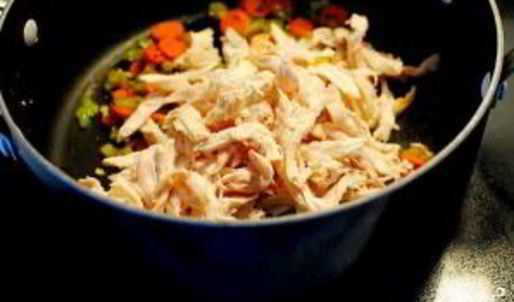 сырный суп с курицей и рисом