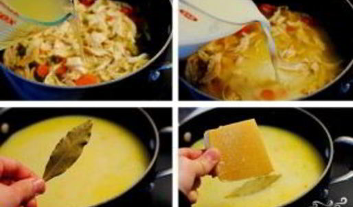 сырный суп с курицей и рисом