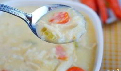 сырный суп с курицей и рисом