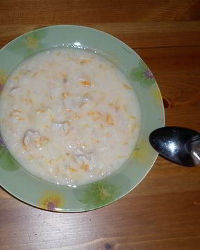 Сырный суп с курицей